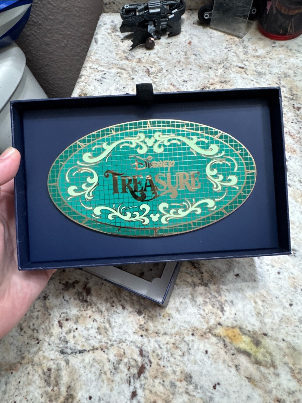 NEW DISNEY TREASURE CRUISE LINE SHIP JUMBO PIN MOSAIC TILE LIMITED HUGE DCL